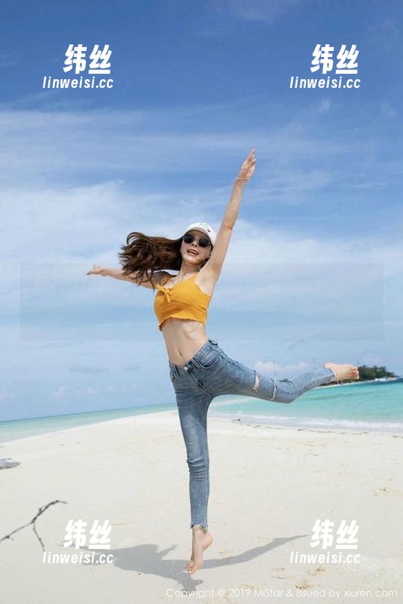 MiStar魅妍社 - 丽Yovi图集更新：又是一波自拍，我的天，这背景真没选好吧？