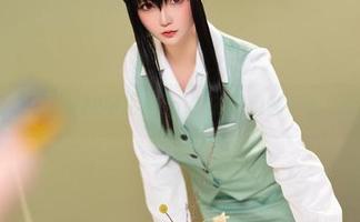 星之迟迟的2B学生服cos，孩子们都不敢上课了